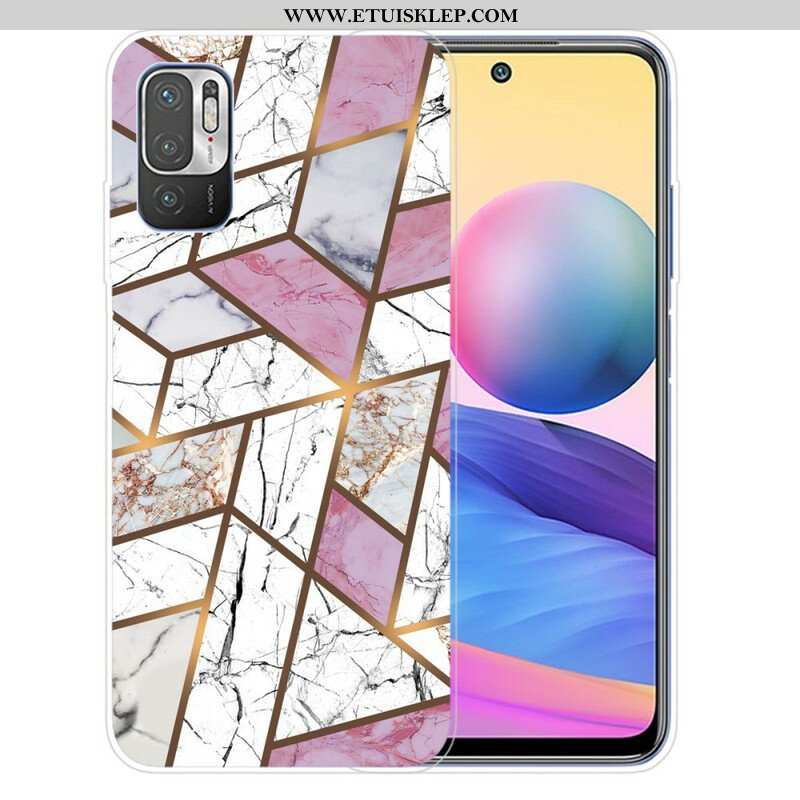 Etui do Xiaomi Redmi Note 10 5G Geometryczny Marmur